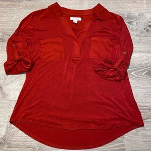 Deep red Calvin Klein top ❤️